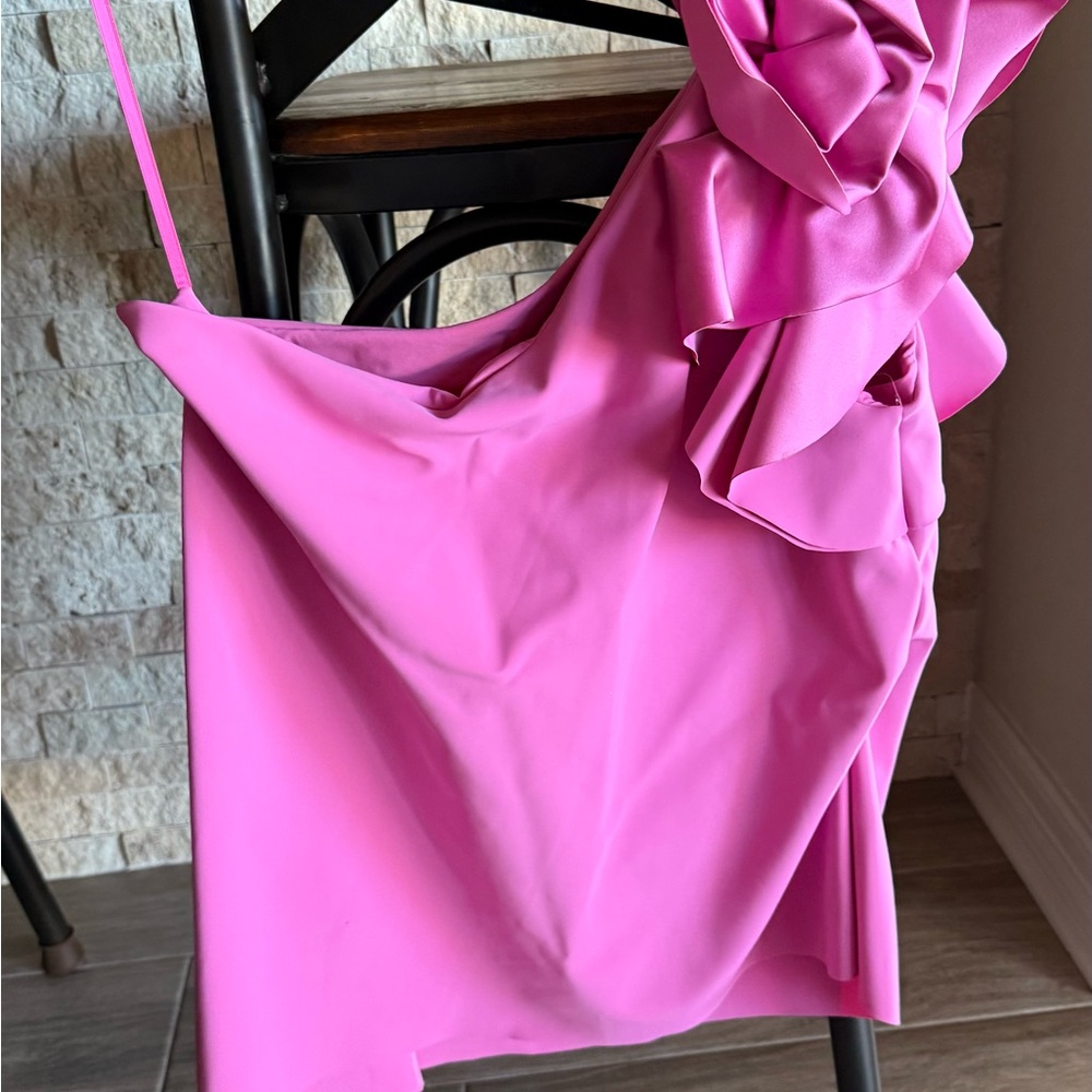 Chiara Boni Pink Ruffle Blouse